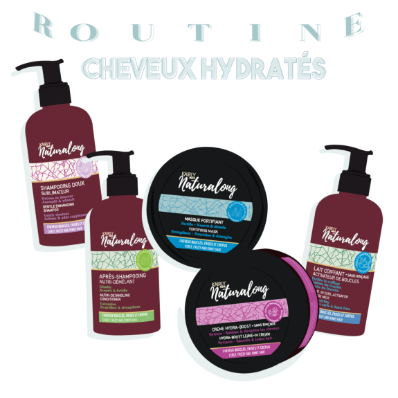 Routine cheveux boucls hydrats