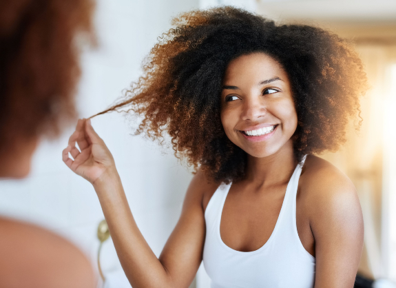 Curly hair care