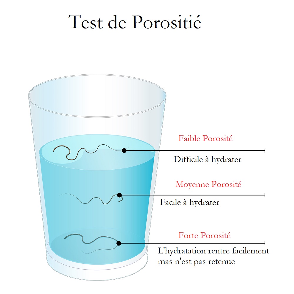 Porosity hair test